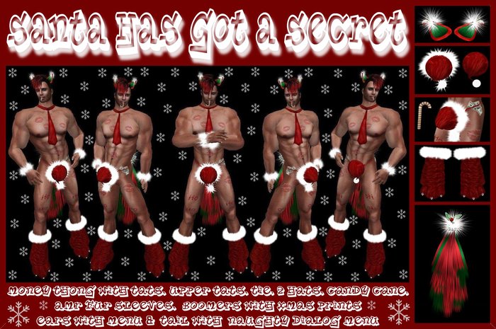 T&C Santa Has Got A Secret! Male NEko Outfit (Christmas/Xmas)