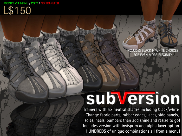 subVersion - Shux Trainers in Neutral Shades