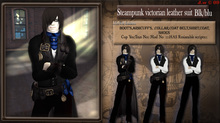 ::J.SaW.w::Steampunk victorian leather suit Bck/blu box - Tag: Steampunk , Victorian 