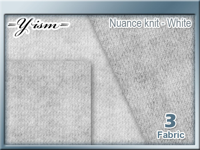 =Y= Nuance knit 1 White set