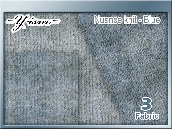=Y= Nuance knit 1 Blue set