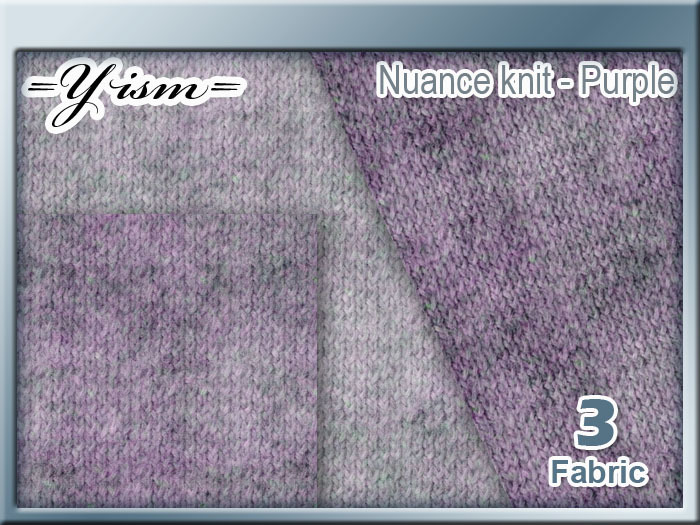 =Y= Nuance knit 1 Purple set