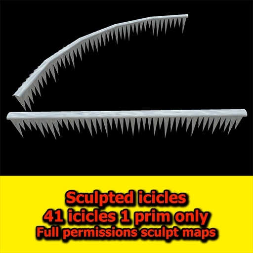 41 Sculpted icicles 1 prim full perm
