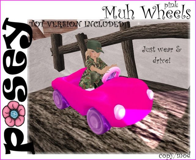 ~Posey~ Muh Wheels Pink