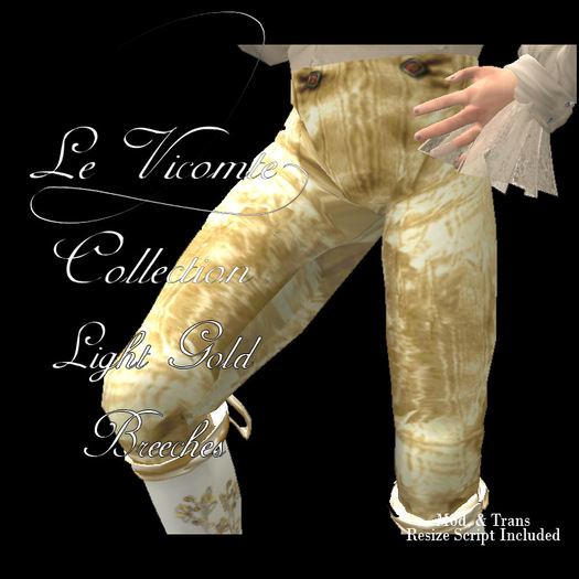 Le Vicomte Light Gold Breeches
