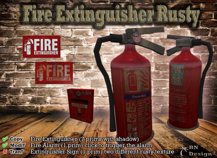BN Fire Extinguisher Rusty