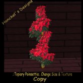 .:Spiral Topiary Poinsettia:.