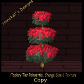 .:Tier Topiary Poinsettia:.