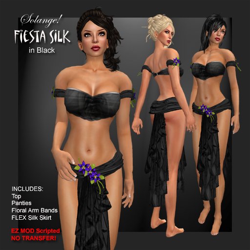 *Solange!* Fiesta Silk - BLACK
