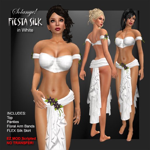 *Solange!* Fiesta Silk - WHITE
