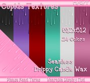 *CUPIDS* 24 DRIPPY WAX CANDLES Textures