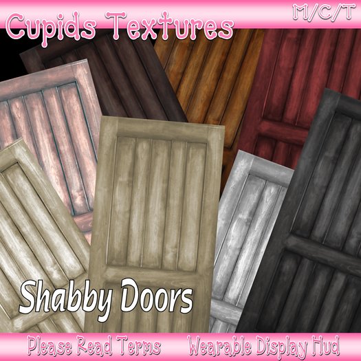 *CUPIDS* 8 Shabby Doors Textures