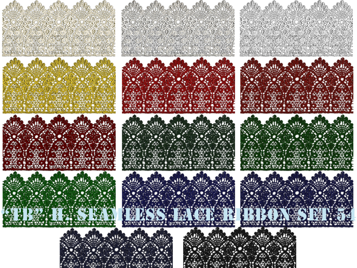 Twice Baked 14 high quality seamless lace textures set 54