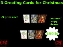 3 Greeting Cards for Christmas (box)