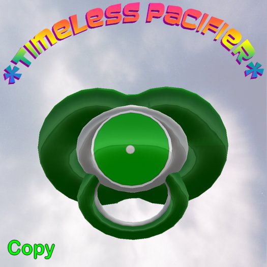 *Timeless Pacifier* - Green & White