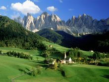 Great poster texture Val di Funes Dolomites Italy