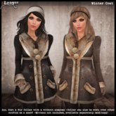 *League* Winter Coat -Black