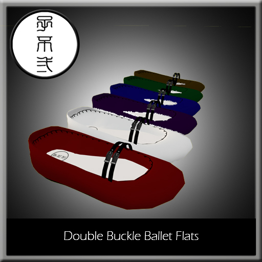 *zd* Double Buckle Ballet Flats
