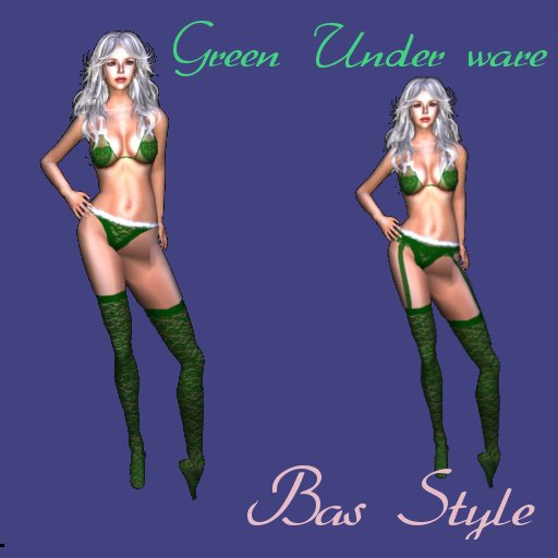 Bas Green Lingerie