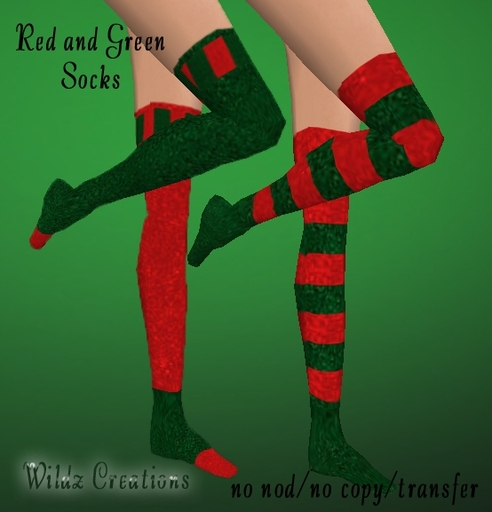 ~WC~Red and Green Socks