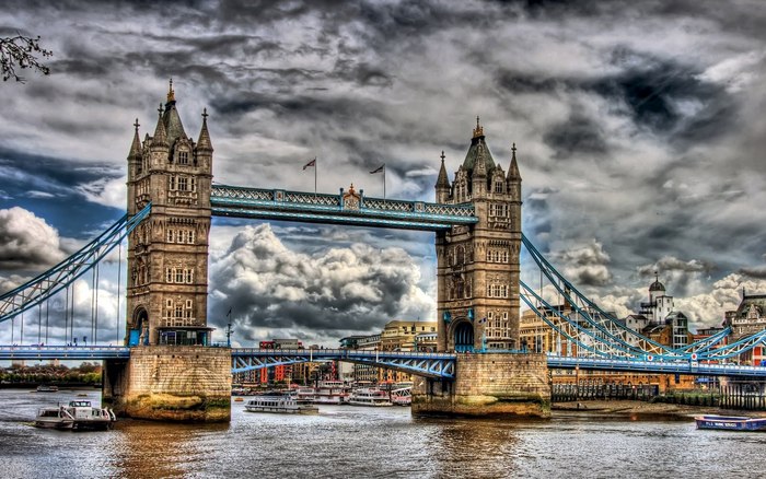 Great poster texture tower bridge