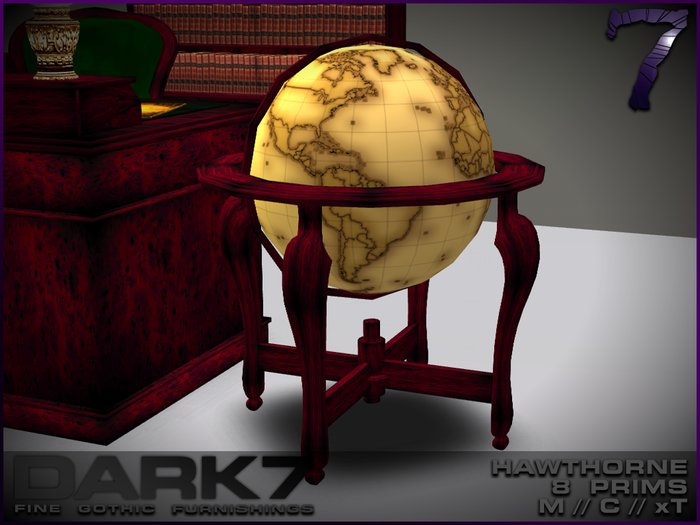 Dark 7: Hawthorne - cherry - globe