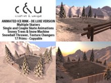 Ice Skating Rink Delux XL (Single/Couples) (64x64m) Winter Decoration