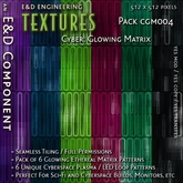 [CGM004] 6 Unique Cyberspace Plasma / LED Loop Pattern Display Textures from E&D ENGINEERING