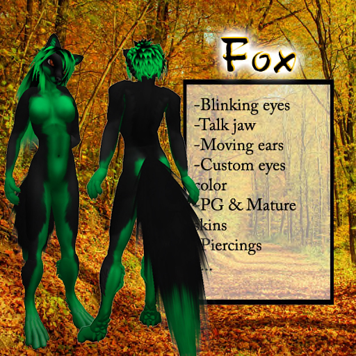 Fox - Black Green