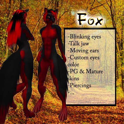 Fox - Black Red