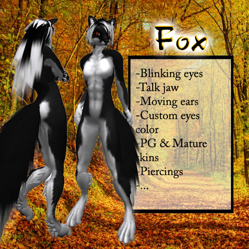 Fox - Black White