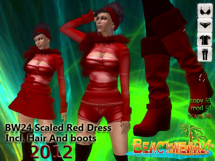 BW24 Scaled Red Dress Box