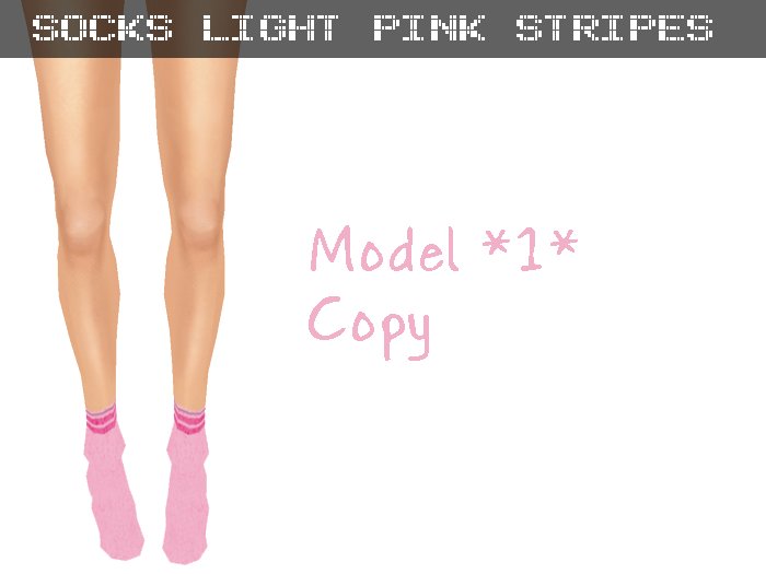 Socks *1* Light Pink Stripes