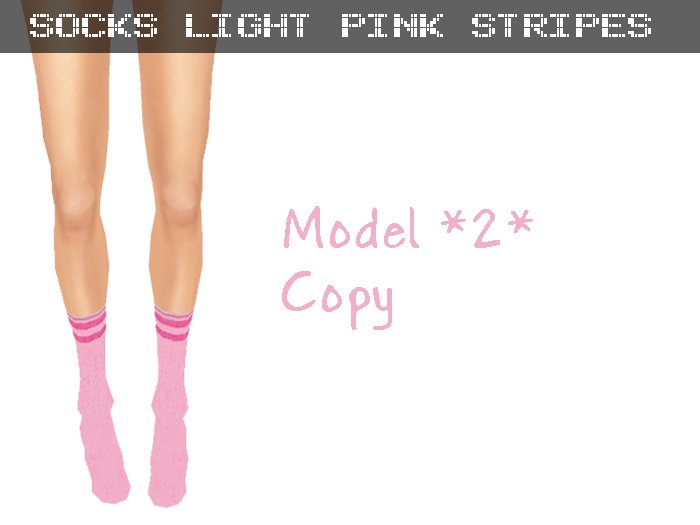 Socks *2* Light Pink Stripes