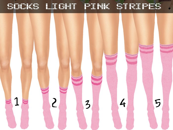Pack Socks *Light Pink Stripes