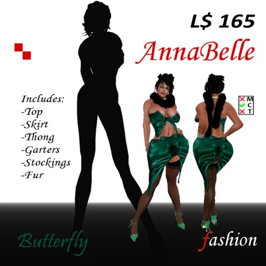 AnnaBelle Fashion - Butterfly Green