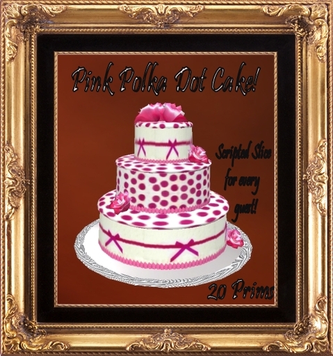 Polka Dot Pink Cake 