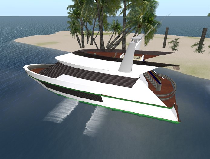 yatch drivable,176 prims  32 mt 2011 ok