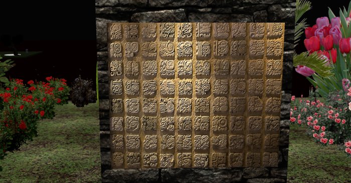Garden decor myan wall stone