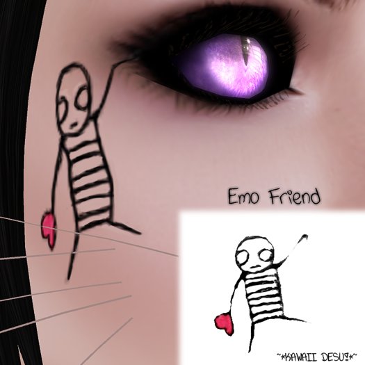 ~*KAWAII DESU!*~  Emo Friend Tattoo