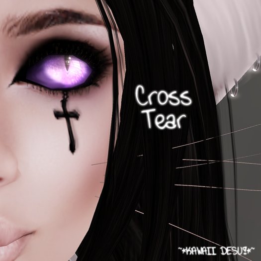 ~*KAWAII DESU!*~ Cross Tear Tattoo