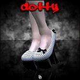 Dare Designs: Dotty pumps - black