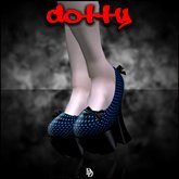 Dare Designs: Dotty pumps - light blue
