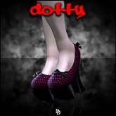 Dare Designs: Dotty pumps - pink