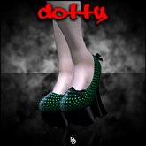 Dare Designs: Dotty pumps - teal