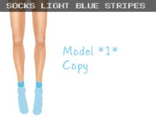 Socks *1* Light Blue Stripes