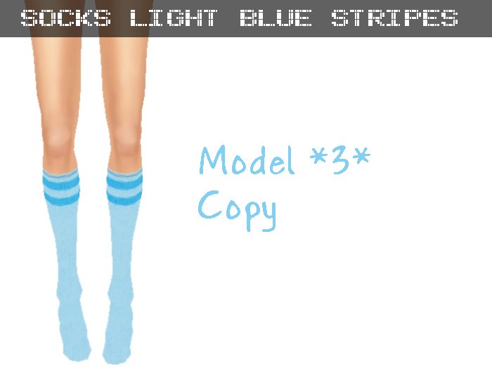 Socks *3* Light Blue Stripes