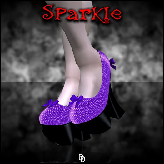 Dare Designs: Sparkle pumps - purple