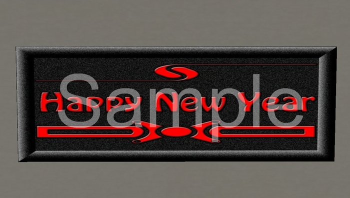 Happy New Year Sign cj1