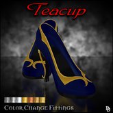 Dare Designs: Teacup pumps - blue